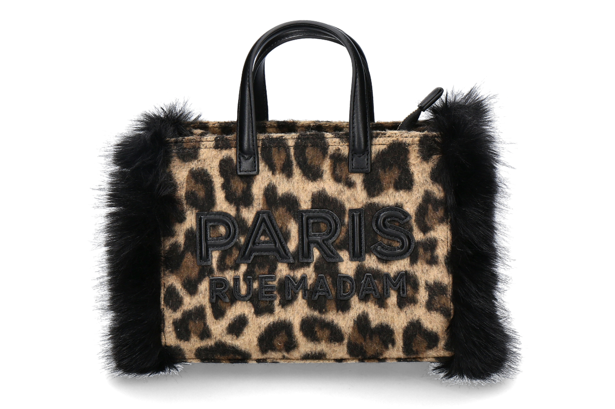Rue Madam Tasche MEGEVE MINI TOTE- leopard