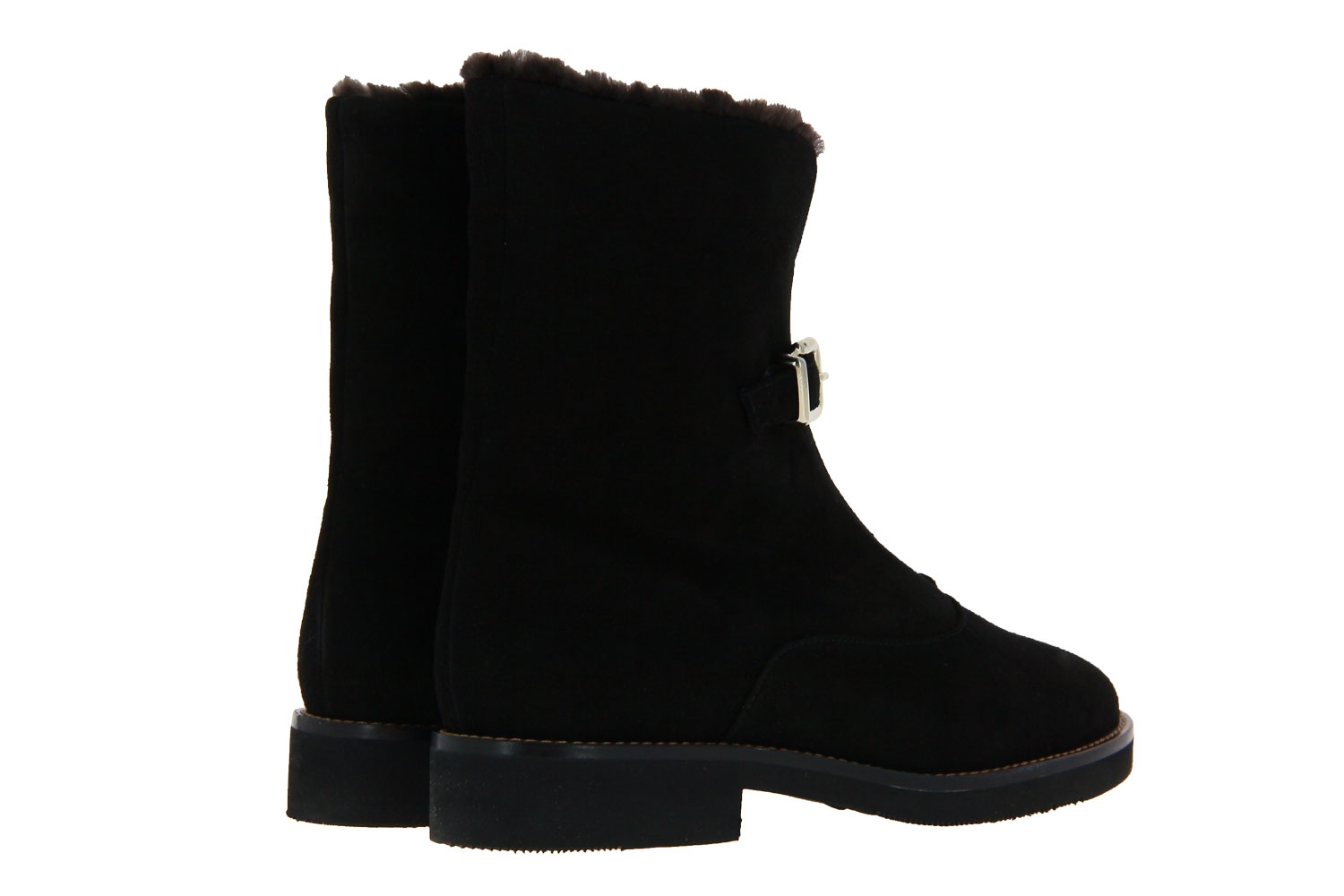 Trumans Stiefelette gefüttert Camoscio Nero (36½)