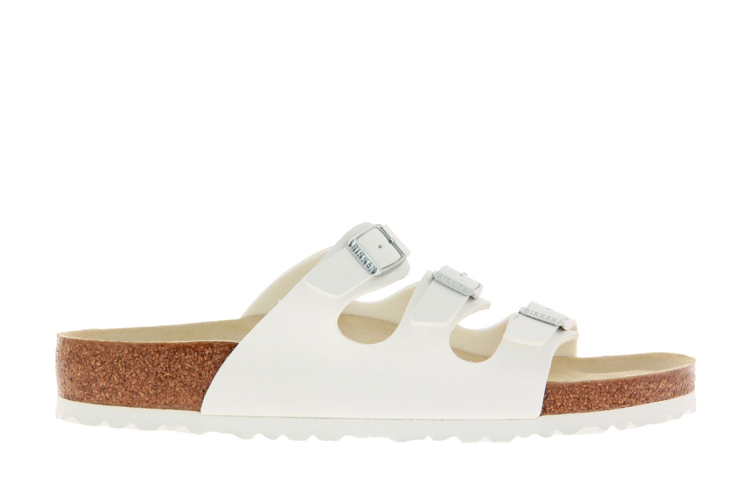 Birkenstock Pantolette NORMAL FLORIDA BIRKO-FLOR WHITE (41)