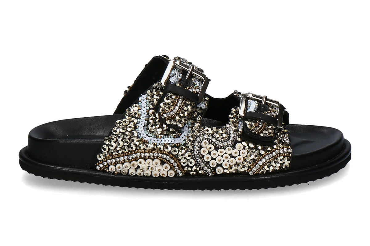 Tosca Blu Damen- Pantolette TENERIFE- nero/ schwarz