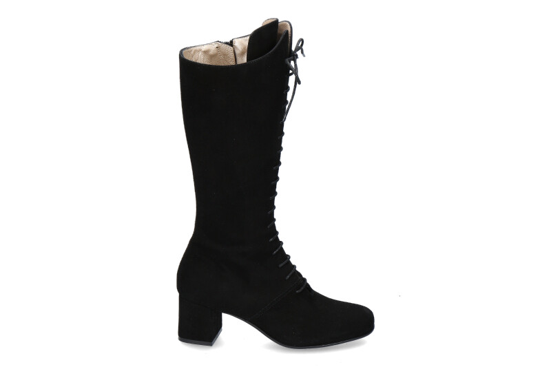 dirndl + bua Stiefel ZIEGENVELOUR SCHWARZ (38)