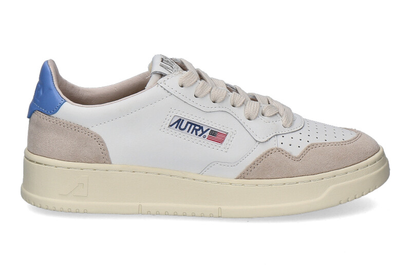 Autry Damen- Sneaker MEDALIST SUEDE LS55- white/ vista