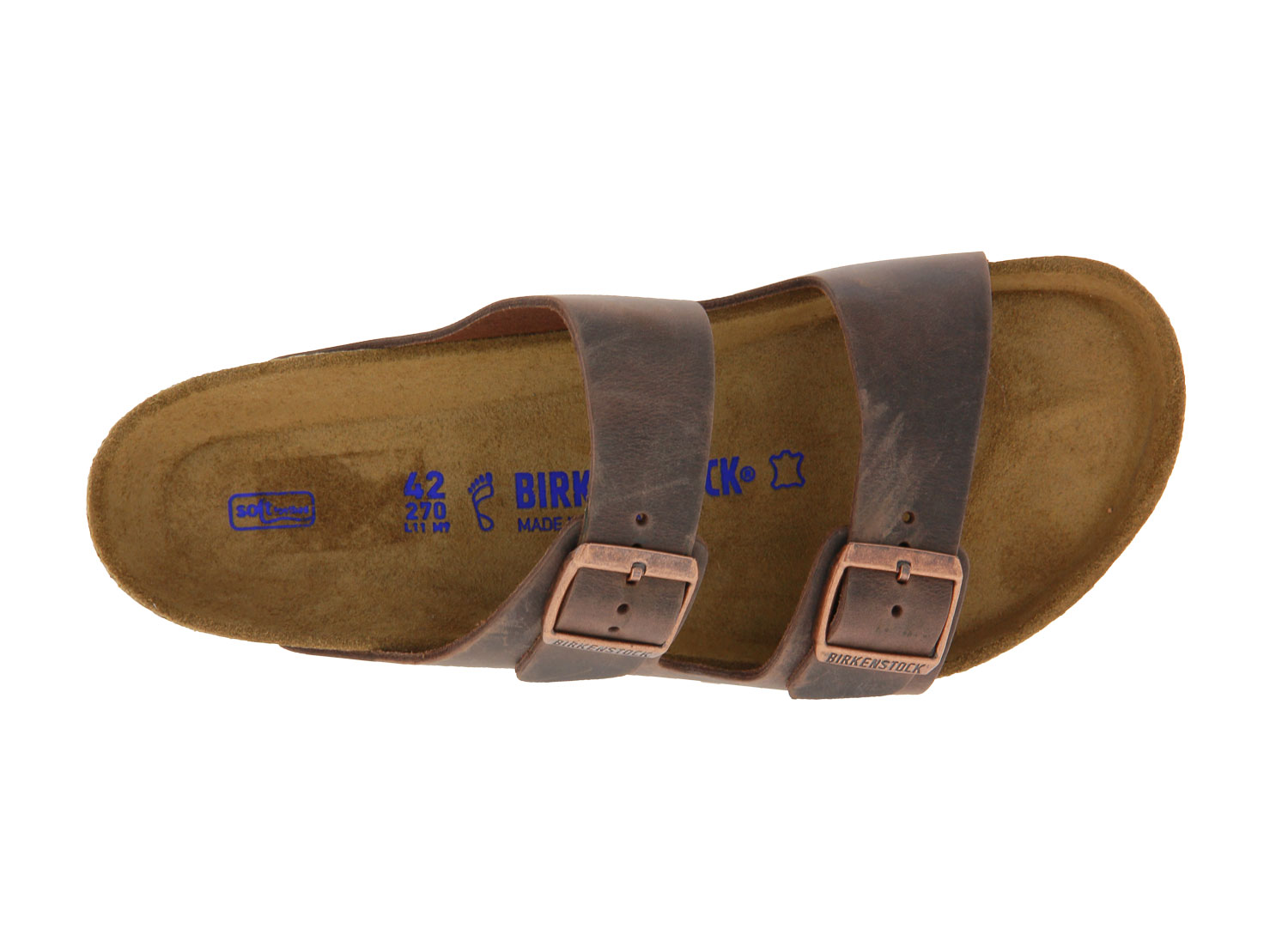 Birkenstock Pantolette ARIZONA NORMAL FETTLEDER HABANA (46)