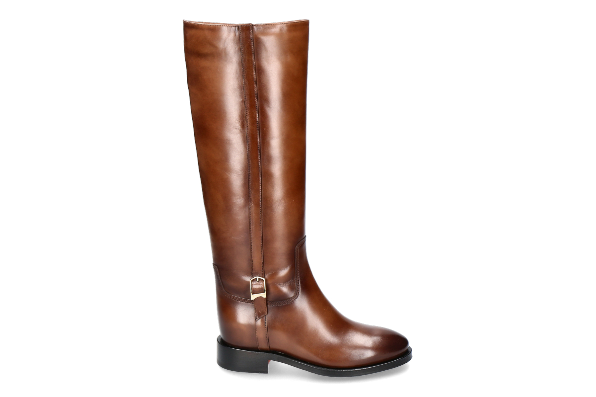 Santoni Damen- Stiefel MANDY gefüttert- cognac/ braun