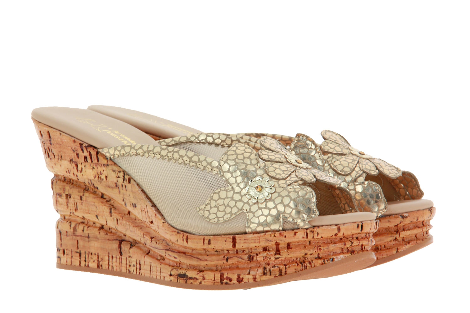 Fernando Pensato Pantolette VEGAS RETE BLUSE FANGO STRASS (40)