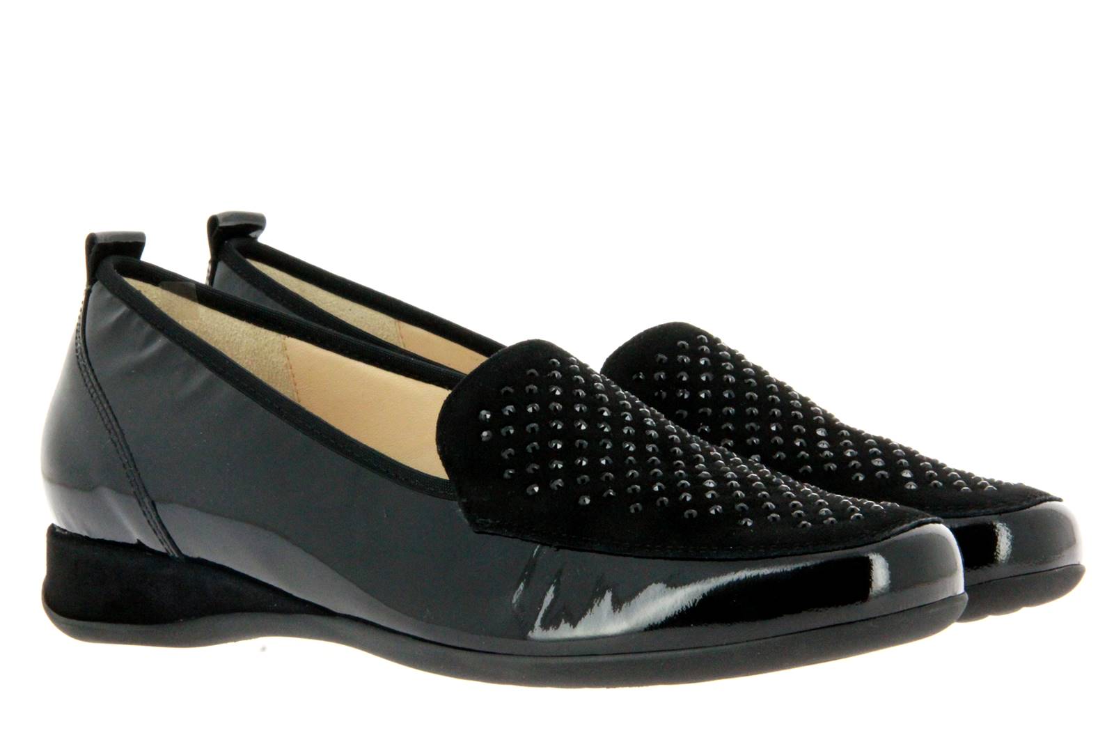 Hassia Slipper PETRA ANILLACK LEATHER BLACK (41)