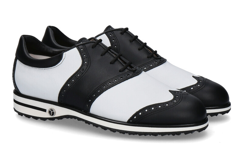Tee Golf Shoes Damen- Golfschuh SUSY VITELLO NERO BIANCO WATERPROOF