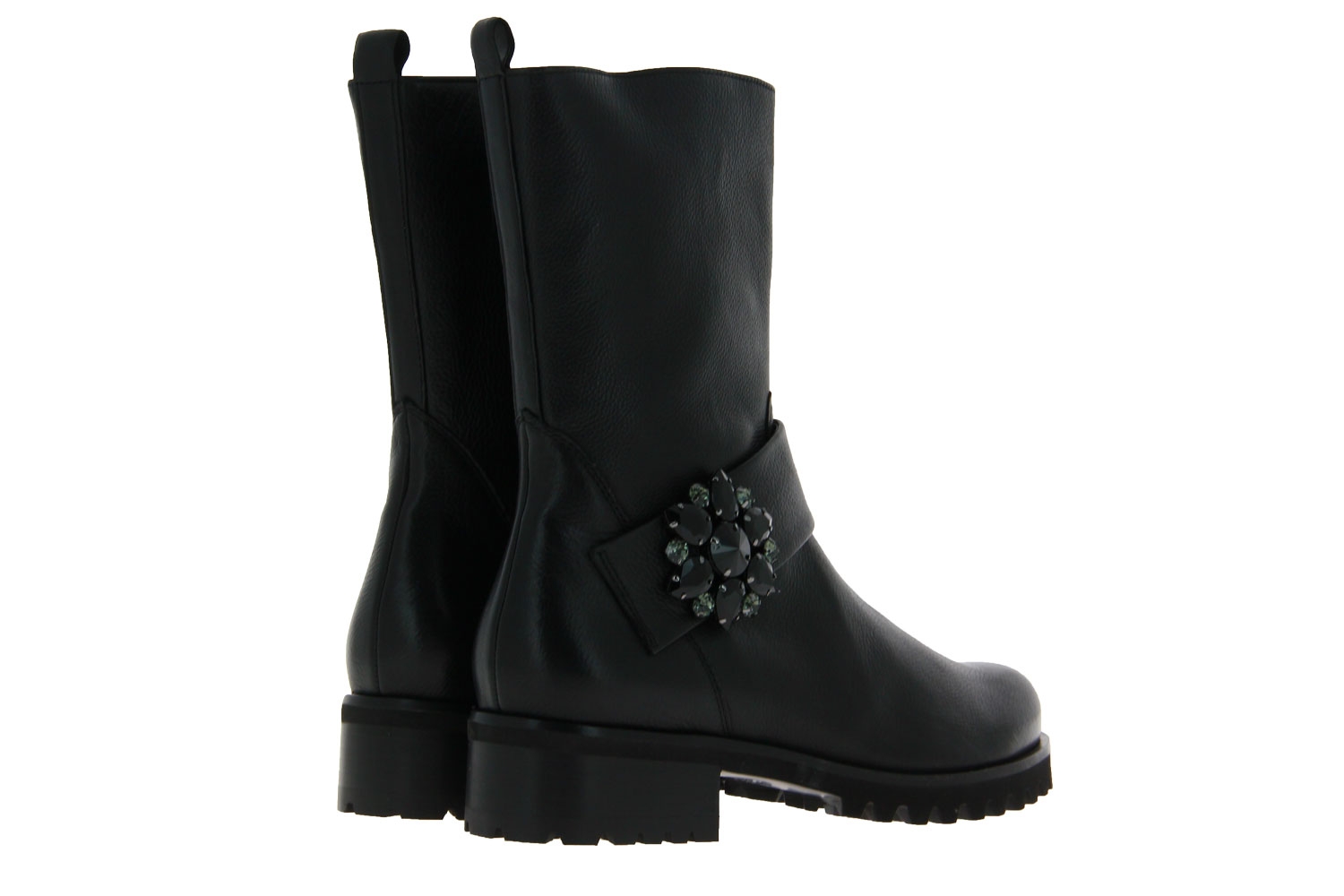Hassia Stiefelette AMSTERDAM H-WEITE FOULARDCALF BLACK (38½)