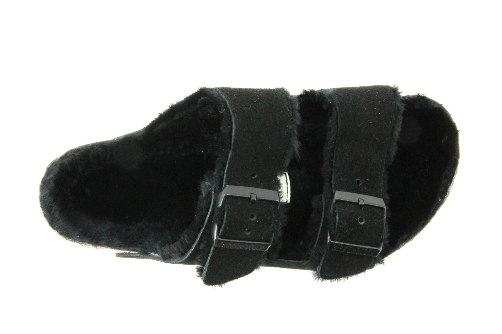 Birkenstock Pantolette ARIZONA NORMAL FUR BLACK (43)