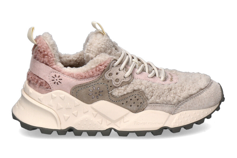 Flower Mountain Sneaker gefüttert KOTETSU SUEDE- white/ pink