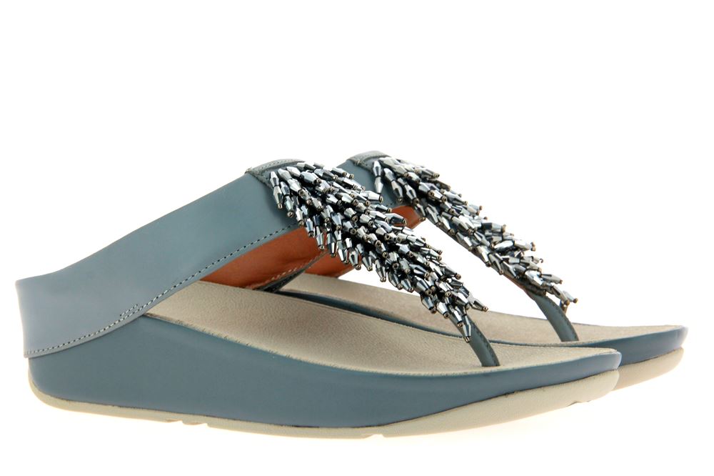 Fitflop Sandale RUMBA TOE THONG DOVEBLUE (39)