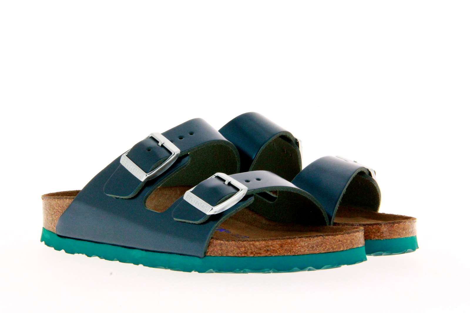 Birkenstock Pantolette ARIZONA BS SCHMAL METALLIC GREEN (36)