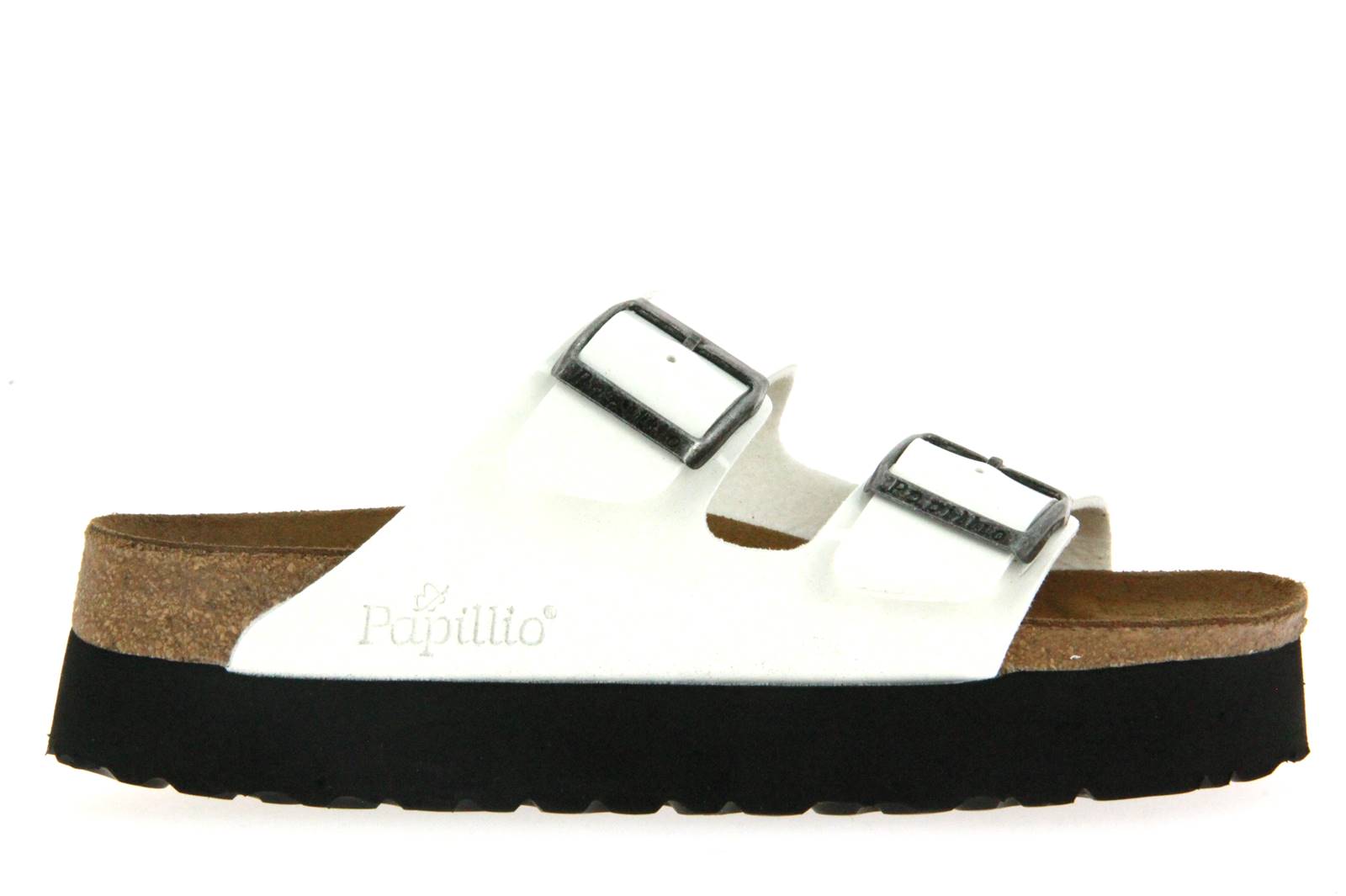 Papillio by Birkenstock Pantolette ARIZONA SCHMAL BIRKO FLOR PATENT WHITE (40)