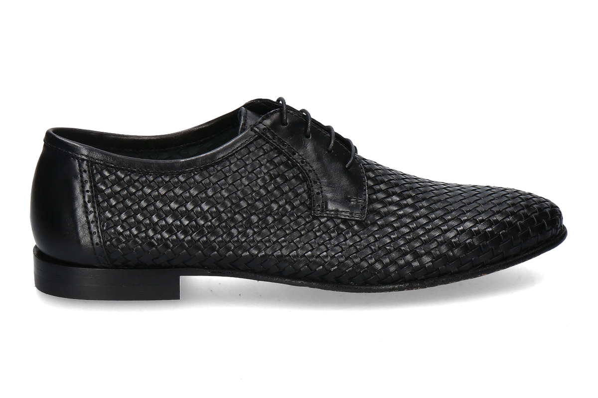 Mercanti Fiorentini Herren- Schnürschuh MONTATO- nero/ schwarz