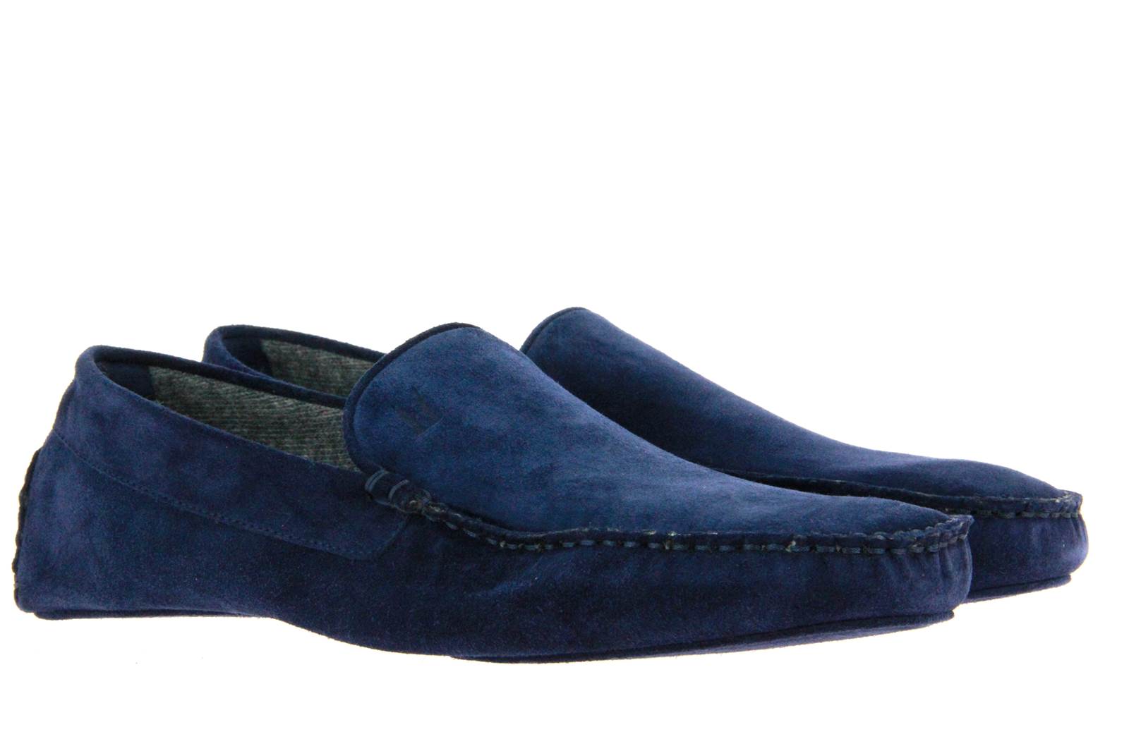 Moreschi Hausschuh DALMAZIA CAMOSCIO BLU (39)