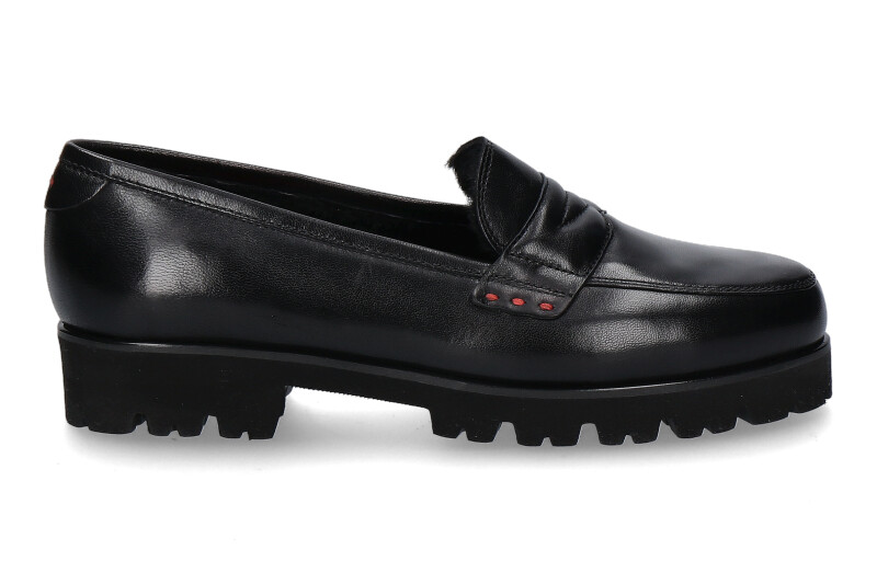 Pas de rouge Slipper gefüttert MARTA NAPPA NERO (36½)