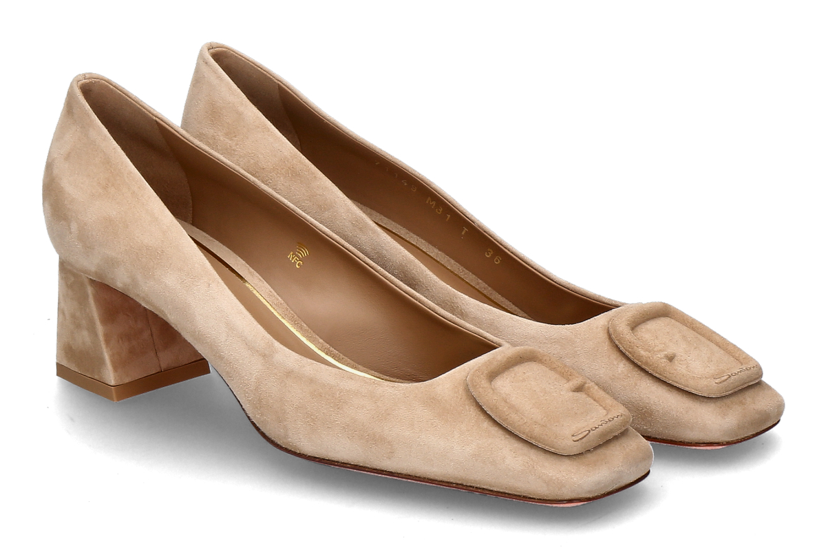 Santoni Pumps HASMIG VELOURS- brown/ hellbraun