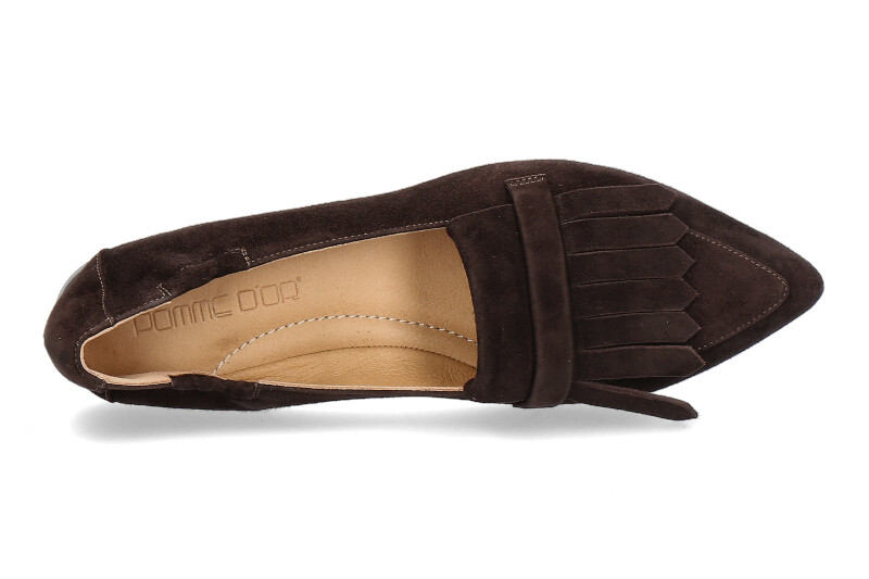 Pomme d' Or Slipper GRACE CAMOSCIO CHOCOLATE