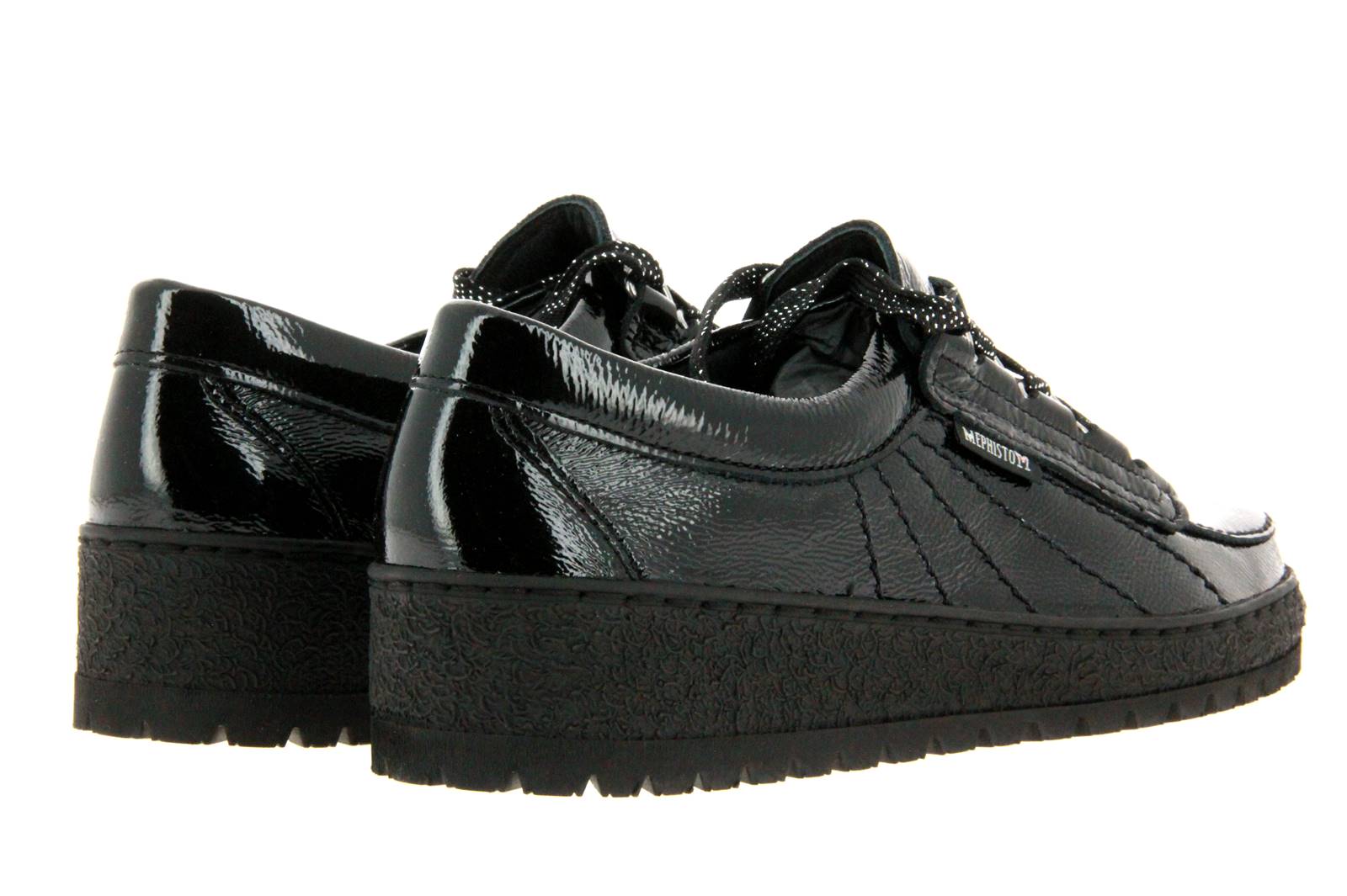 Mephisto Schnürer LADY BLACK VERNIS FRIPE (36)