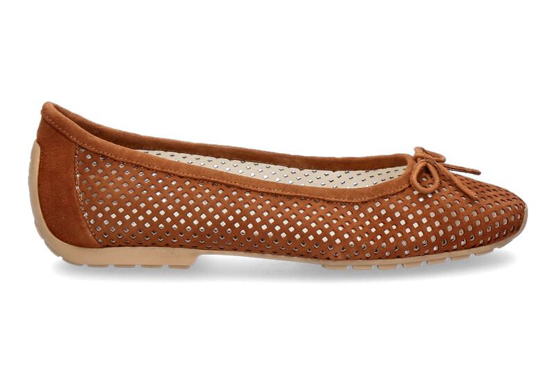 Mania Ballerina PERFORATO CAMOSCIO COGNAC (41½)