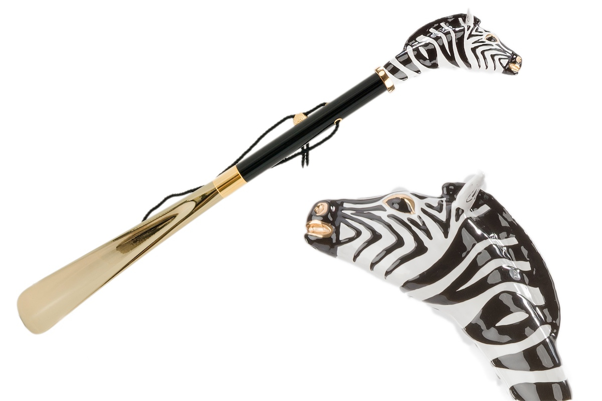 Pasotti Schuhanzieher ZEBRA GOLD
