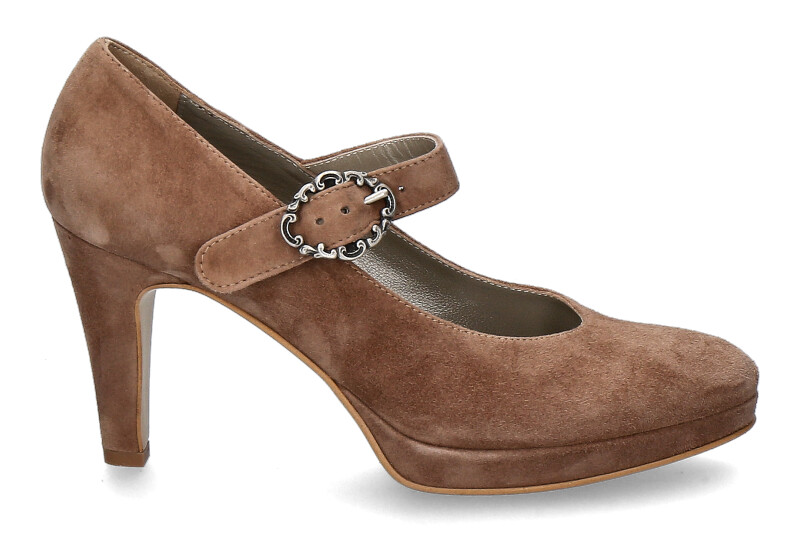 Dirndl + Bua Spangenpumps ZIEGENVELOUR ANITKROSÈ