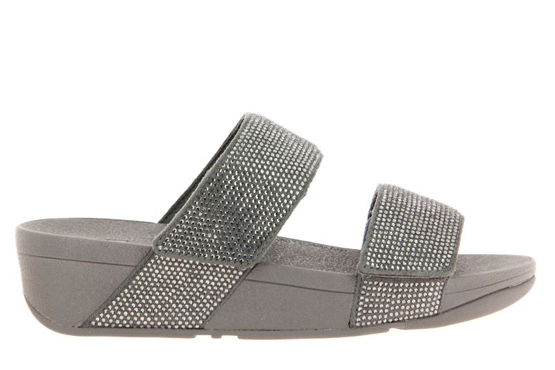 Fitflop Pantolette MINA CRYSTAL SLIDES PEWTER  (39)