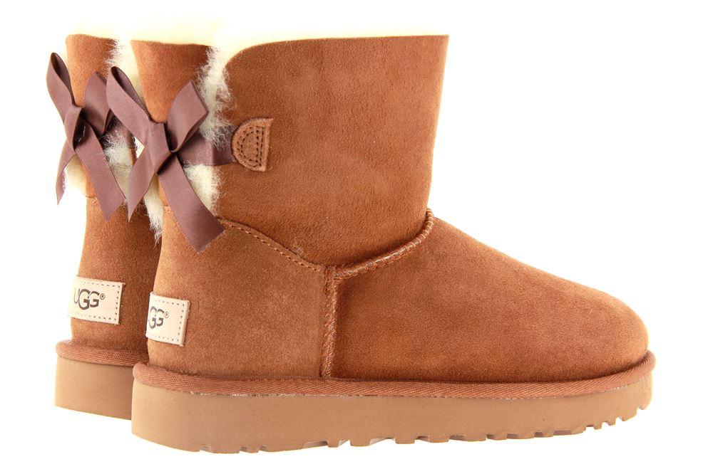 UGG Australia Boots MINI BAILEY BOW II CHESNUT  (40)