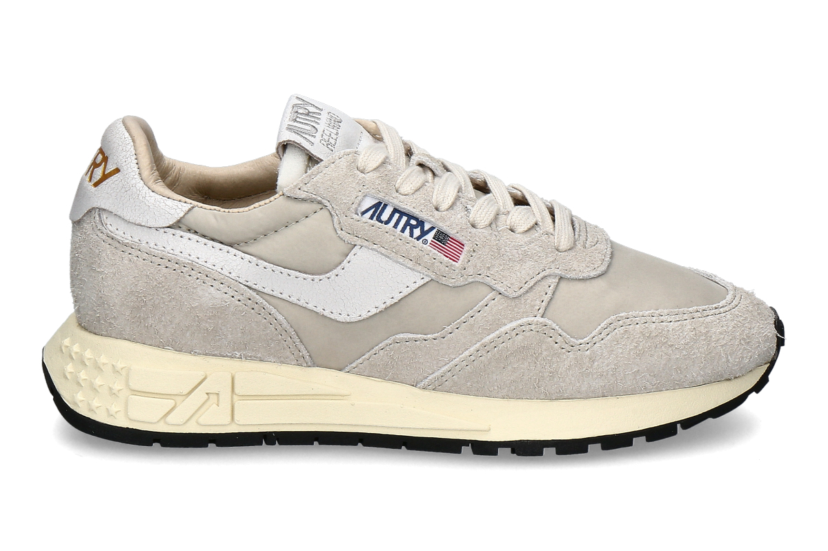 Autry Damen- Sneaker REELWIND NYLON NC36- white/ pelican beige