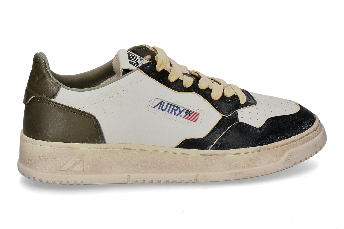 Autry Herren- Sneaker SUPER VINTAGE LEATHER- white/green/black