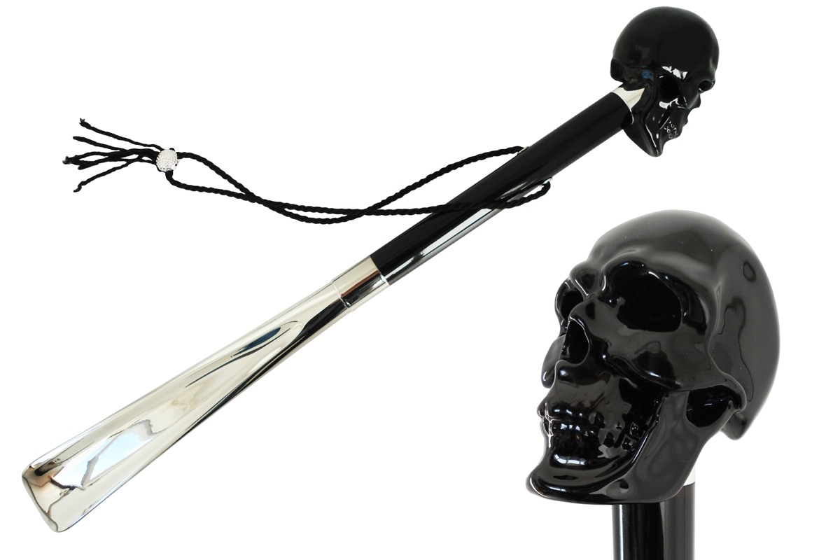 Pasotti Schuhanzieher BLACK SKULL