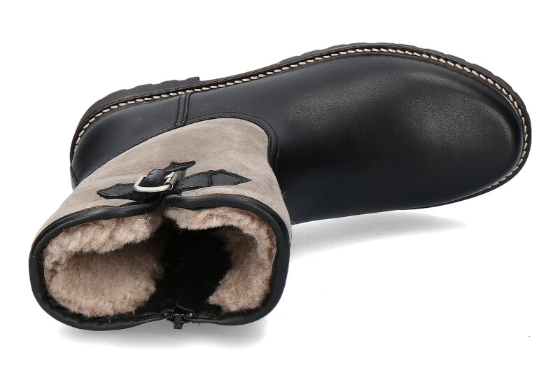Dirndl + Bua Stiefelette gefüttert PANIOLO VELOUR SCHWARZ KHAKI (38) Dirndl + Bua Stiefelette gefüttert PANIOLO VELOUR SCHWARZ KHAKI (38)