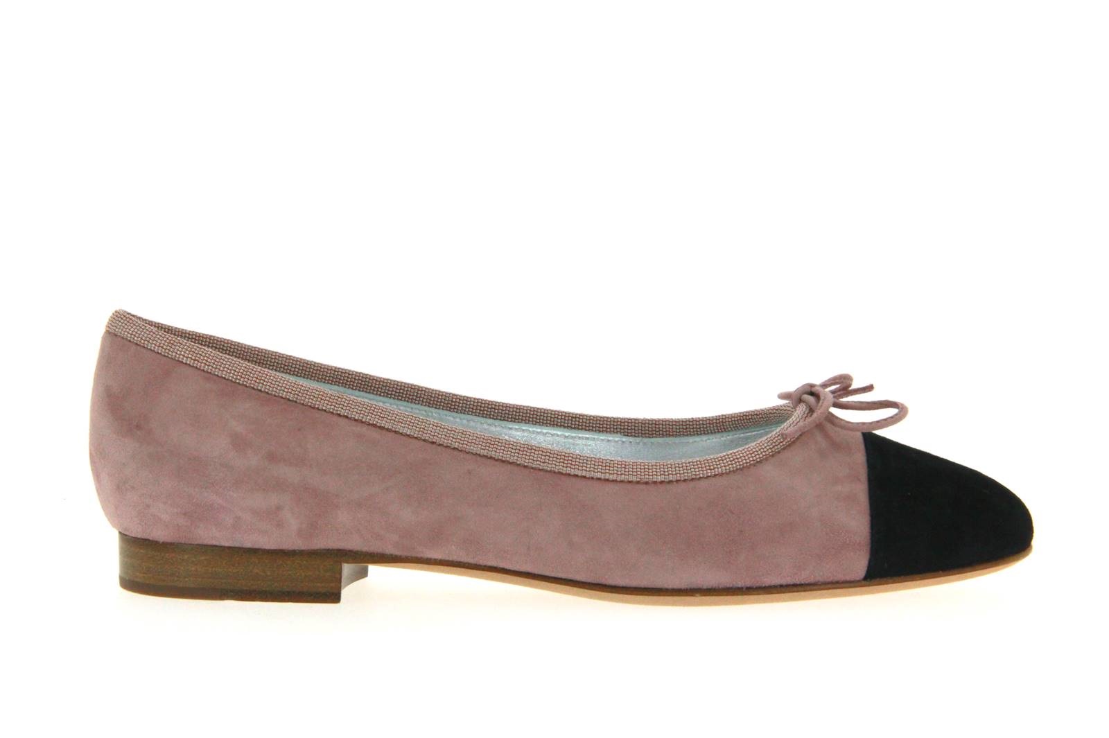 Unützer Ballerina CAMOSCIO ROSA / NERO (41)