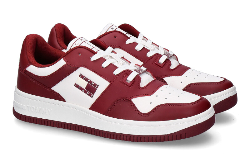 Tommy Hilfiger Herren- Sneaker BASKET PREMIUM- rouge/ weiss