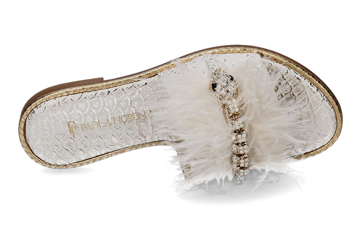 Paola Fiorenza Pantolette SNAKE SLIDER- bianco_271100072_5