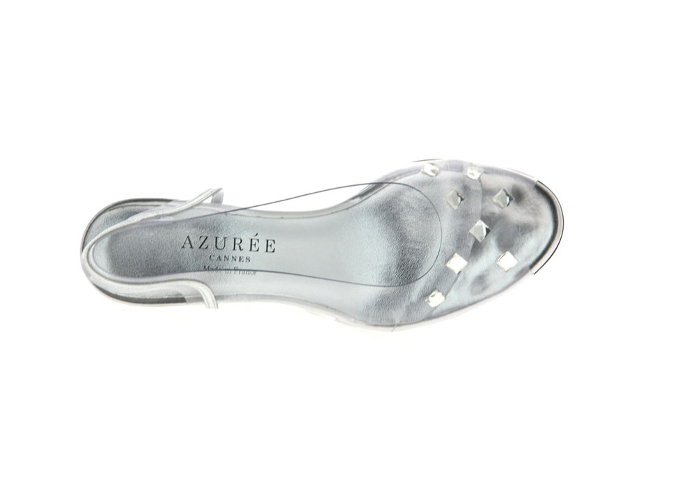 Azuree Cannes Sandale Narci MIROIR ARGENT (37 )