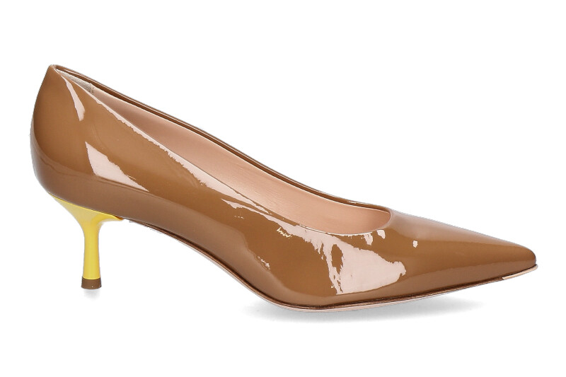 AGL Attilio Giusti Leombruni Pumps LACK CARAMEL YELLOW