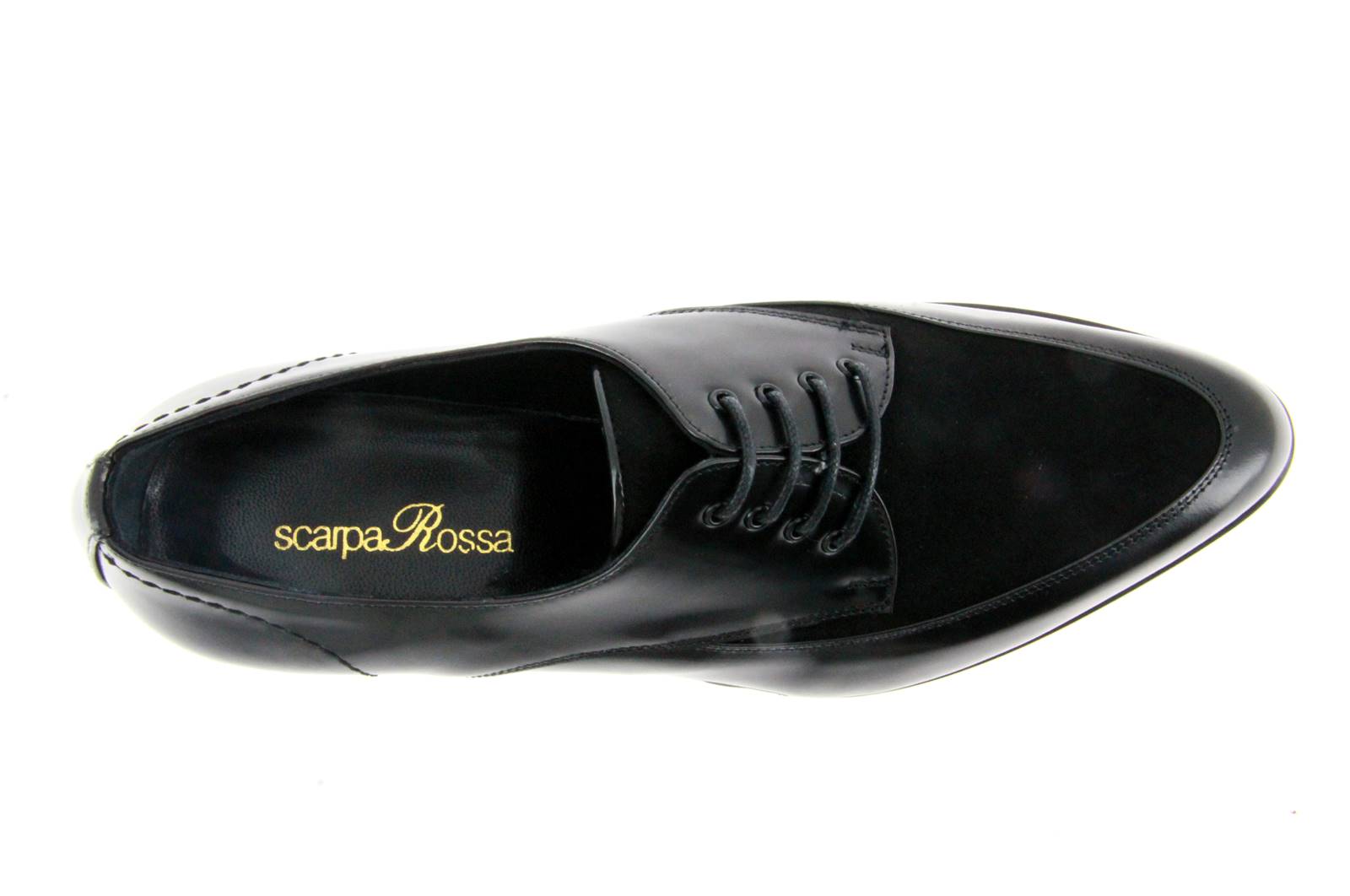 ScarpaRossa Schnürer ABRASIVATO CAMOSCIO NERO (38½)