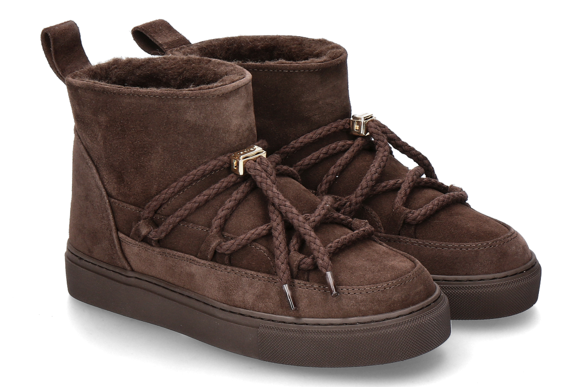 Inuikii Damen- Bootie gefüttert CLASSIC LOW- dunkelbraun/ dark brown