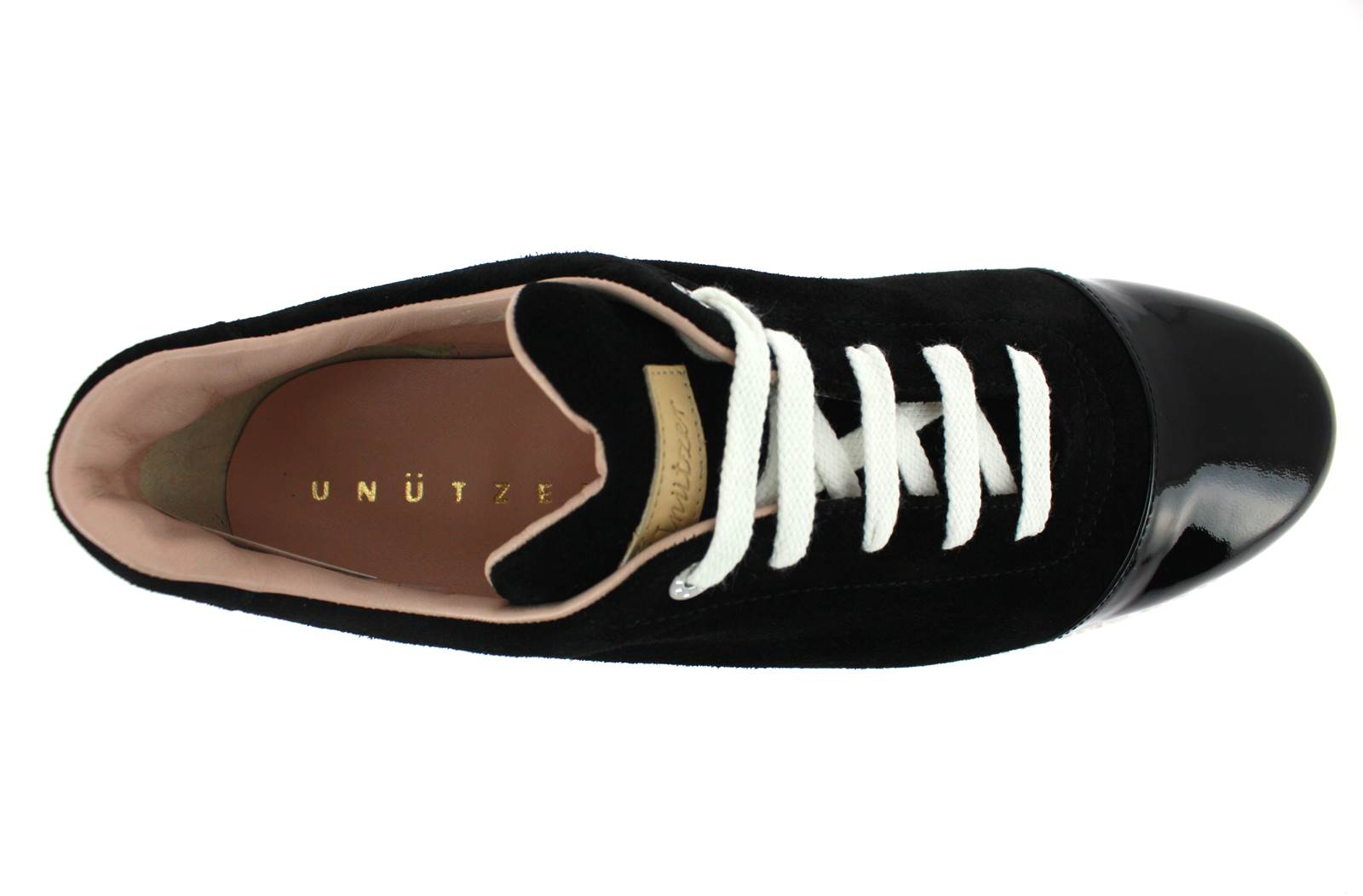 Unützer Golfschuh CAMOSCIO NERO VERNICE NERO (40)