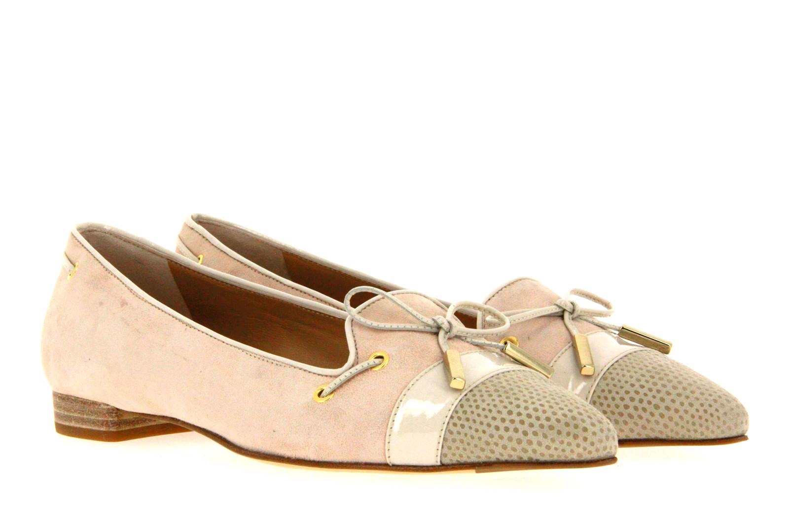 ScarpaRossa Slipper CAMOSCIO 1791 ROSA VERNICE PANNA (37 )