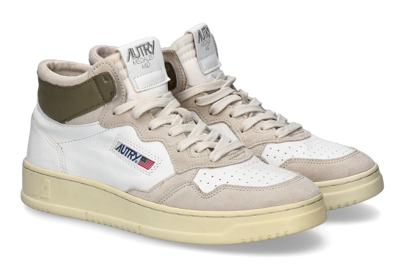 Autry Mid-Cut Sneaker GS06 SUEDE WHITE MUD ZN7009 Autry Mid-Cut Sneaker GS06 SUEDE WHITE MUD ZN7009