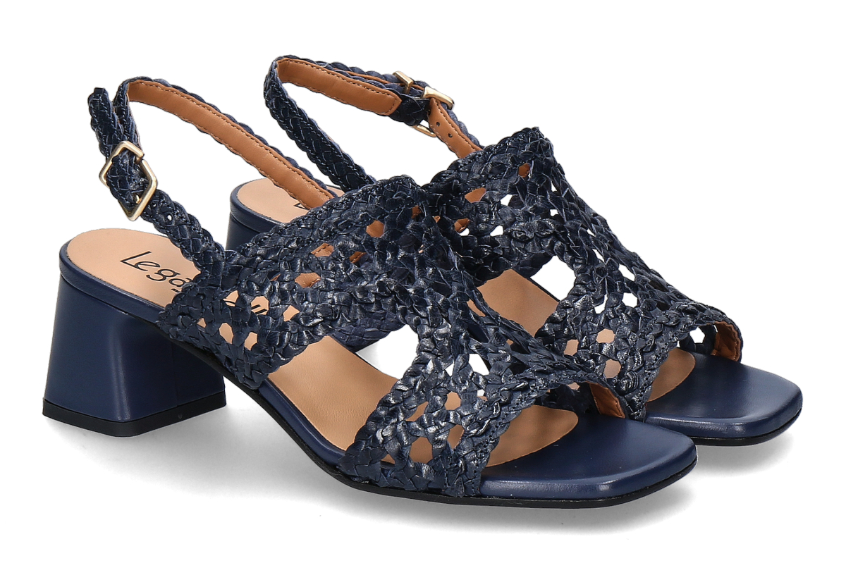 Legazzelle Sandalette INTRECCIATO NAPPA- dunkelblau/ navy