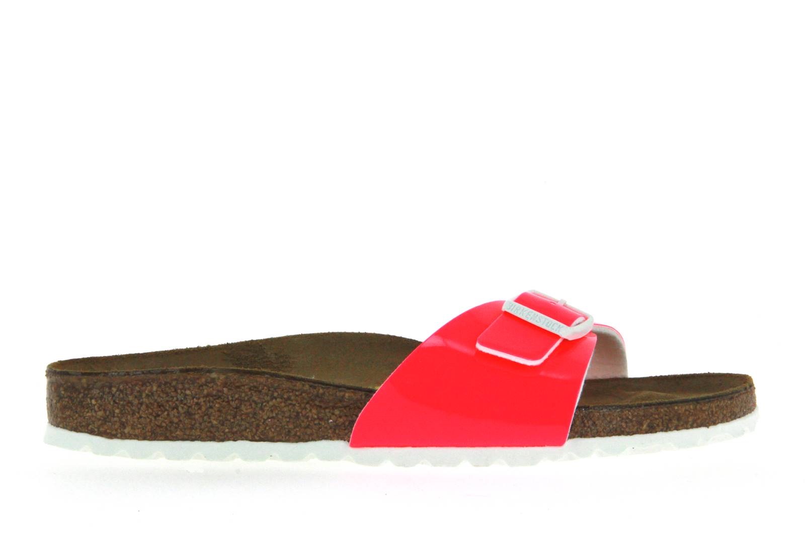 Birkenstock Pantolette MADRID SCHMAL PATENT NEON PINK (39)