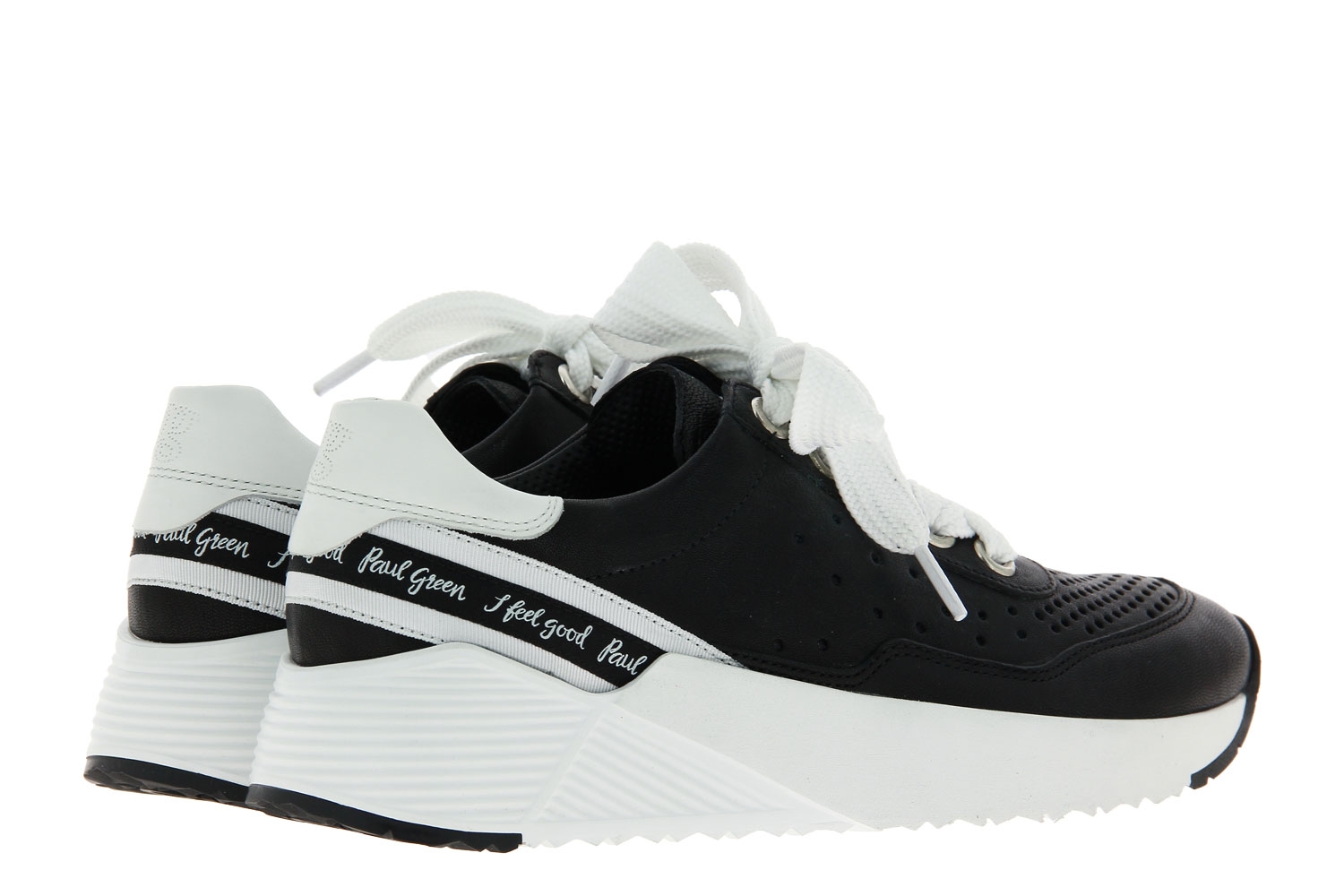 Paul Green Sneaker KID CALF BLACK WHITE (38½)