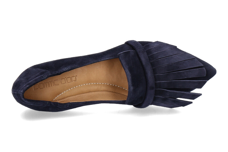 Pomme D'Or Slipper GRACE CAMOSCIO NAVY (40)