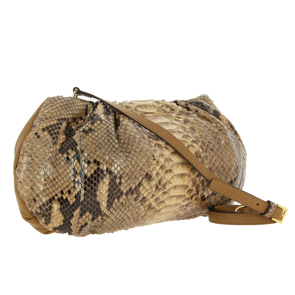 Silvano Biagini Clutch PITONE CAMEL