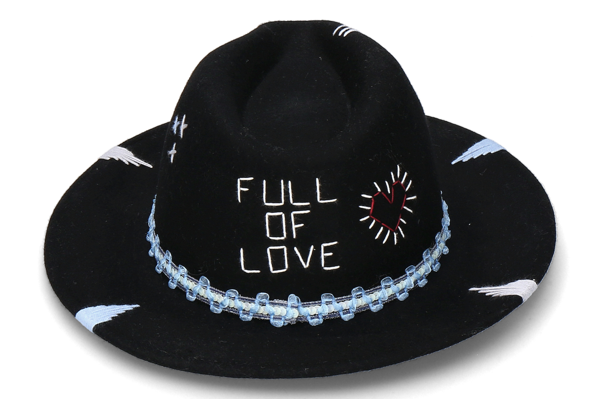 The Hat Gang Filzhut FULL OF LOVE- C22 black/ schwarz