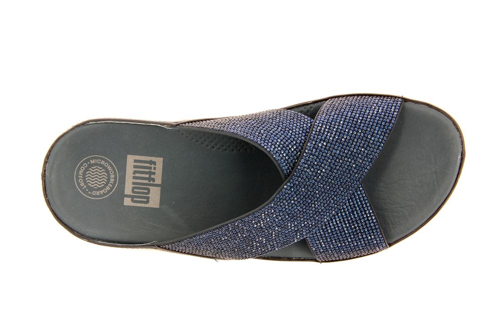 Fitflop Pantolette CRYSTALL™ SLIDE SUPERNAVY (39)