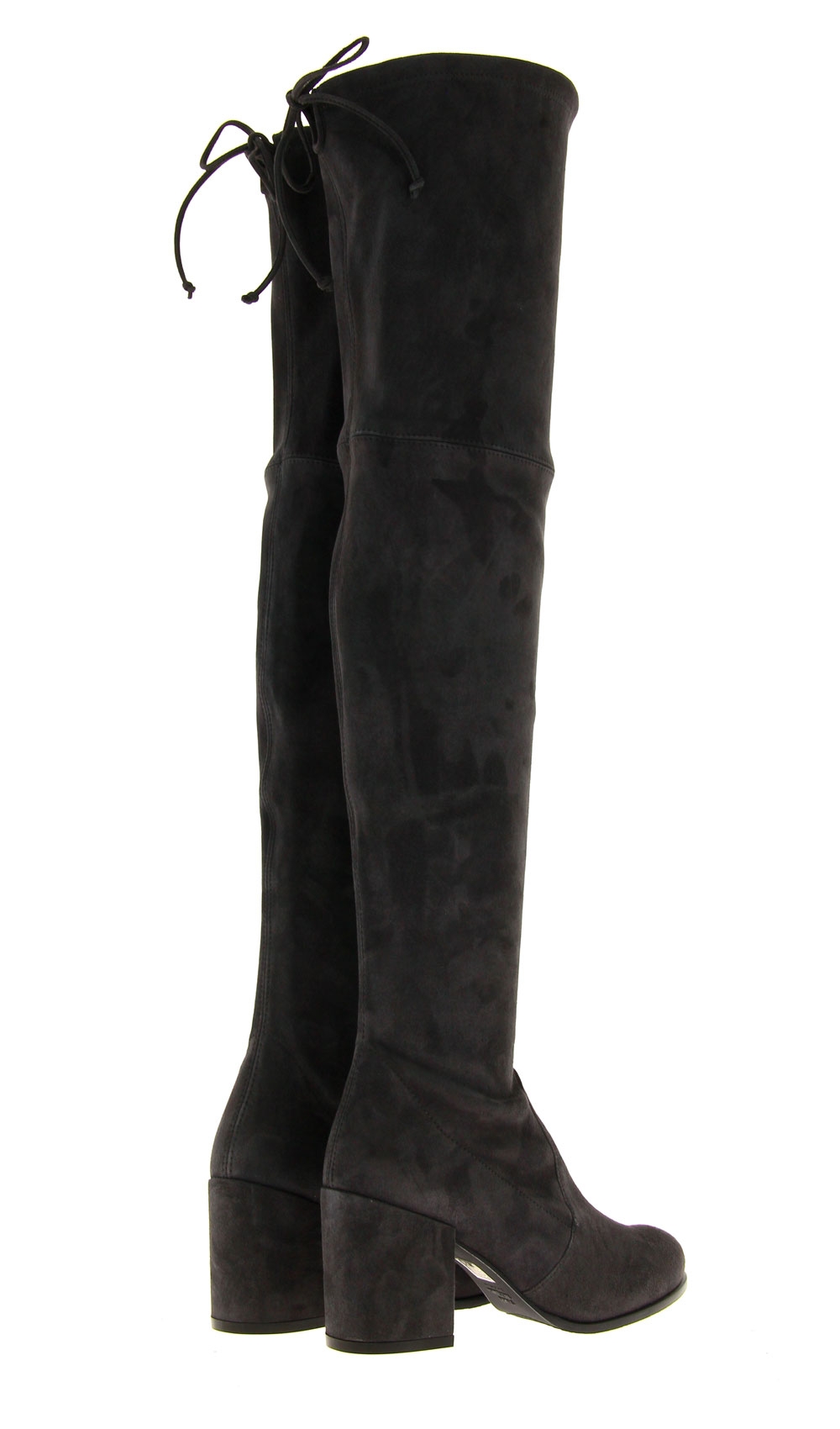 Stuart Weitzman Overknee-Stiefel TIELAND ASPHALT SUEDE  (39)